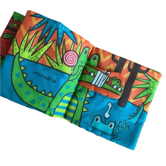 Melissa and Doug K’s Kids Wild Animals Soft Activity Book Baby Boy Girl 0+ - Picture 10 of 11